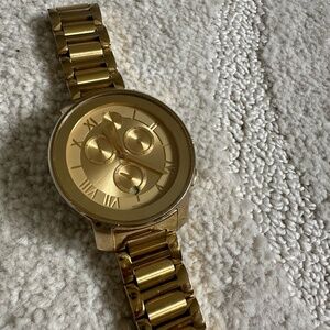 Movado Bold 40mm Gold Swiss Chronograph Watch